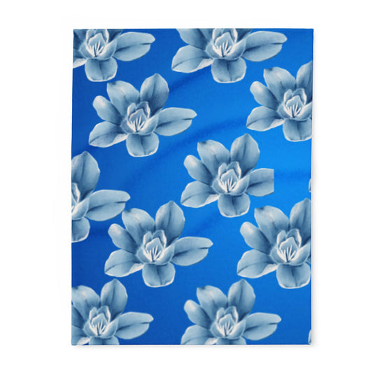 Floral Arctic Fleece Blanket - Cozy and Vibrant Home Decor