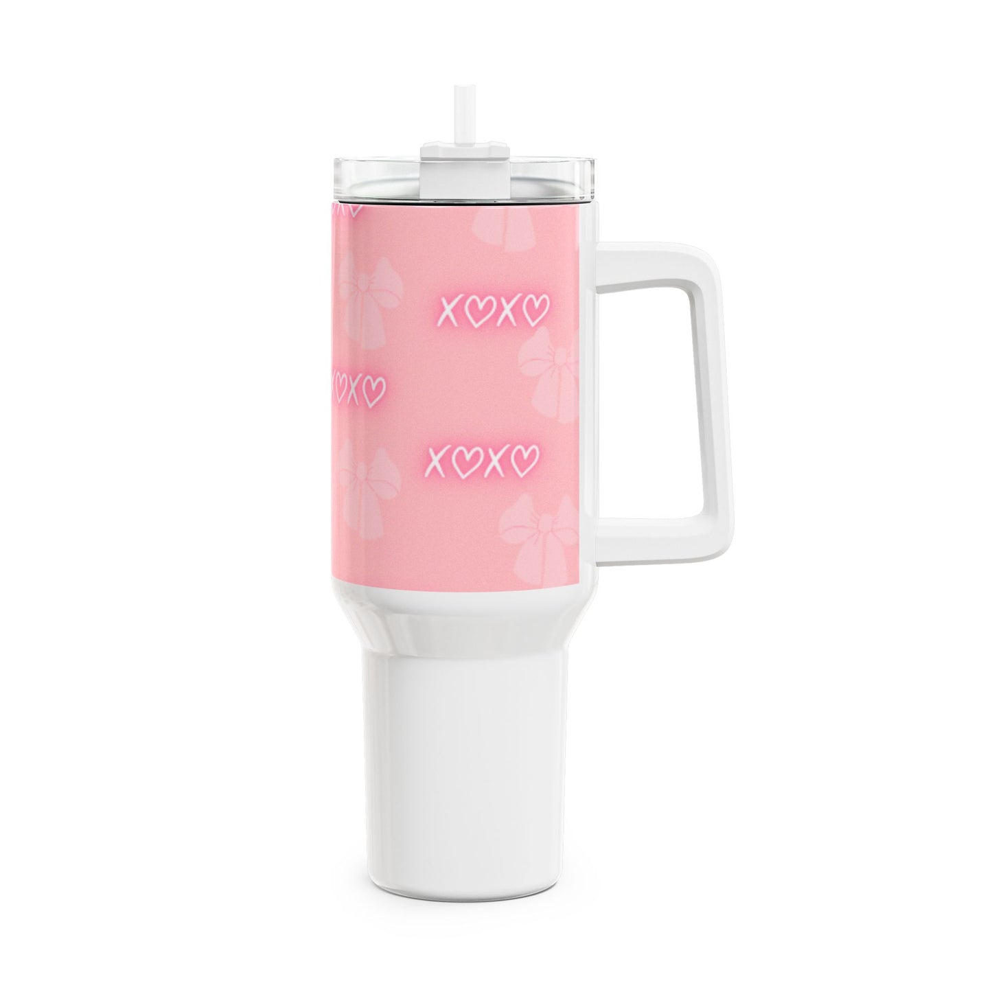 Cute Pink Bow XOXO 40oz Tumbler - Perfect for Gifts, Parties & Everyday Use