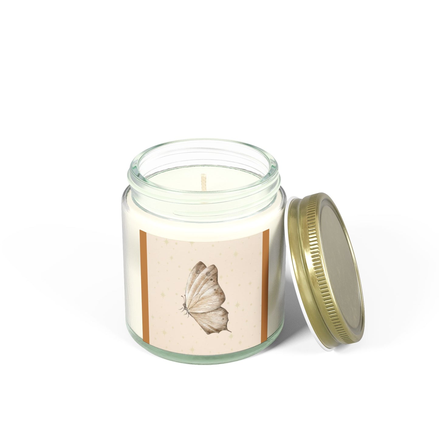 Butterfly Scented Candle - Eco-Friendly Coconut Apricot Wax, Perfect Gift for Relaxation & Home Décor