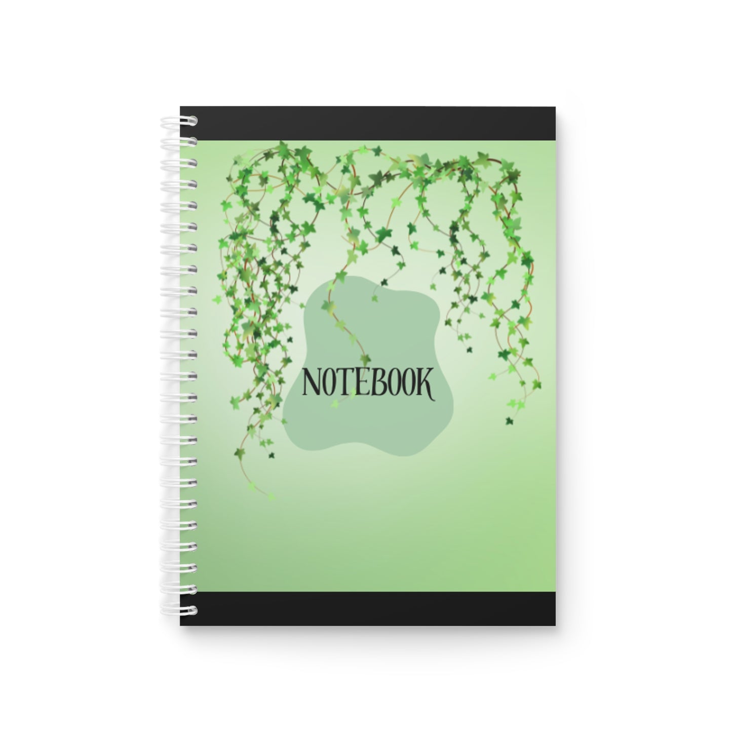 Eco-Friendly Spiral Notebook with Ivy Design - Perfect for Journaling, School, or Gifts