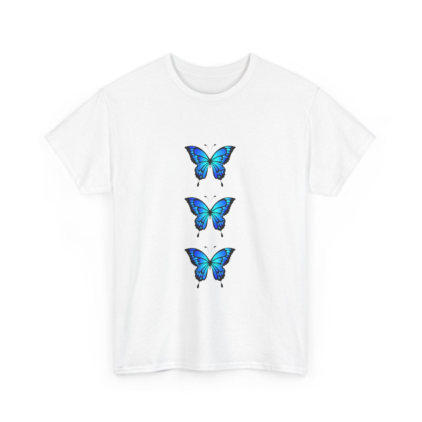 Unisex blue butterflies T-shirt