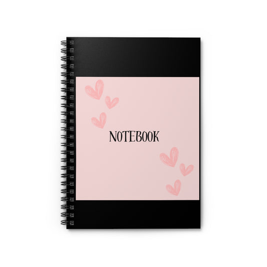 Charming Heart Design Spiral Notebook - Perfect for Journaling and Note-Taking