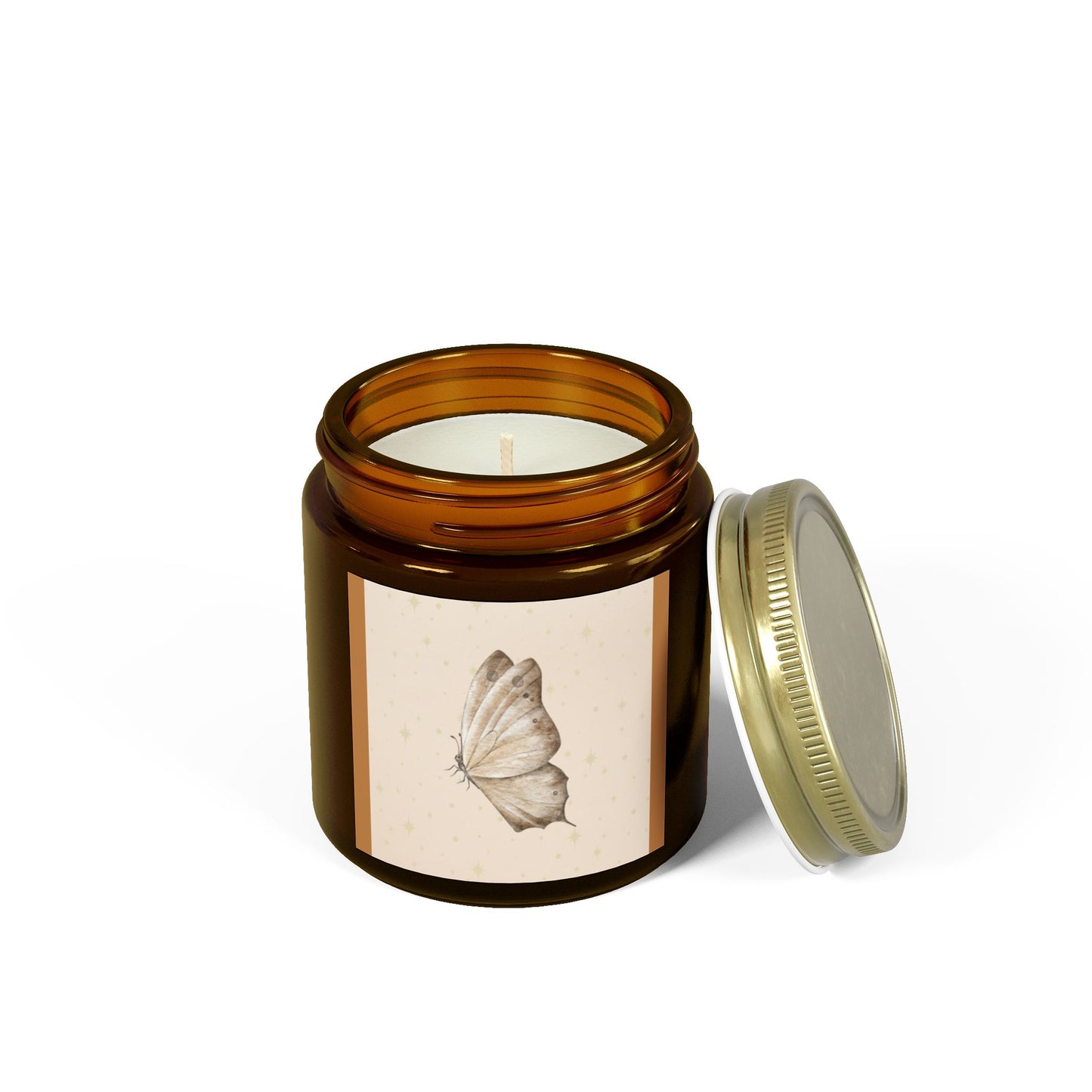 Butterfly Scented Candle - Eco-Friendly Coconut Apricot Wax, Perfect Gift for Relaxation & Home Décor