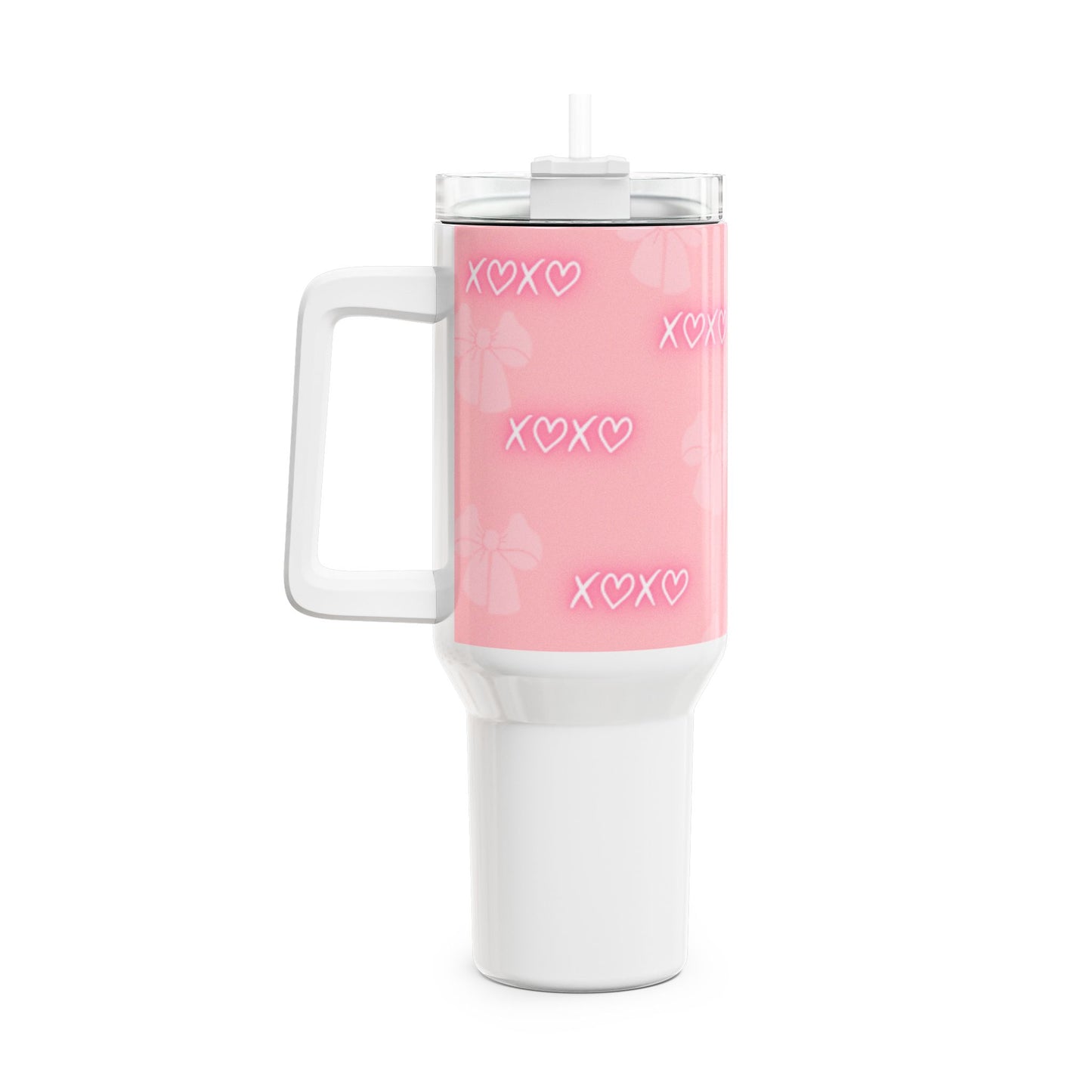 Cute Pink Bow XOXO 40oz Tumbler - Perfect for Gifts, Parties & Everyday Use