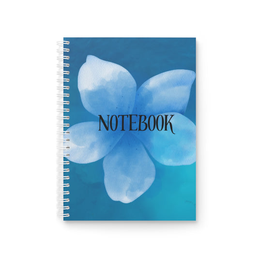 Blue flower Spiral Notebook