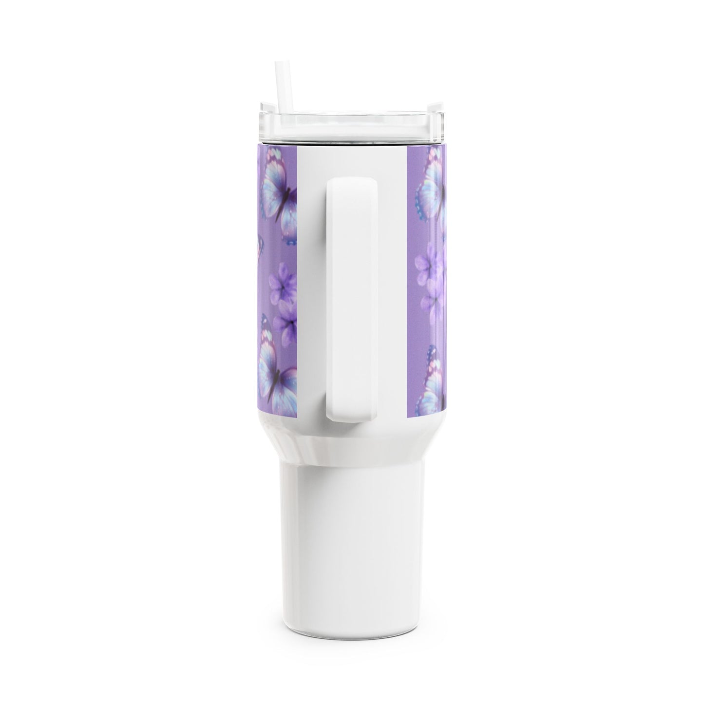 40oz Butterfly Floral Tumbler - Stylish and Functional Travel Mug