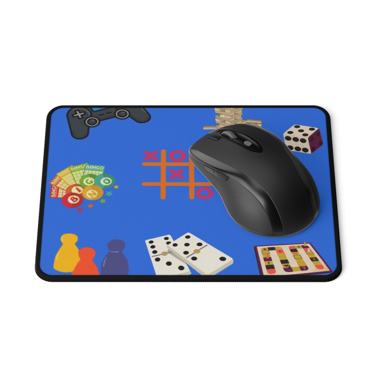 Colorful Gaming Mouse Pad with Fun Game Designs - Non-Slip