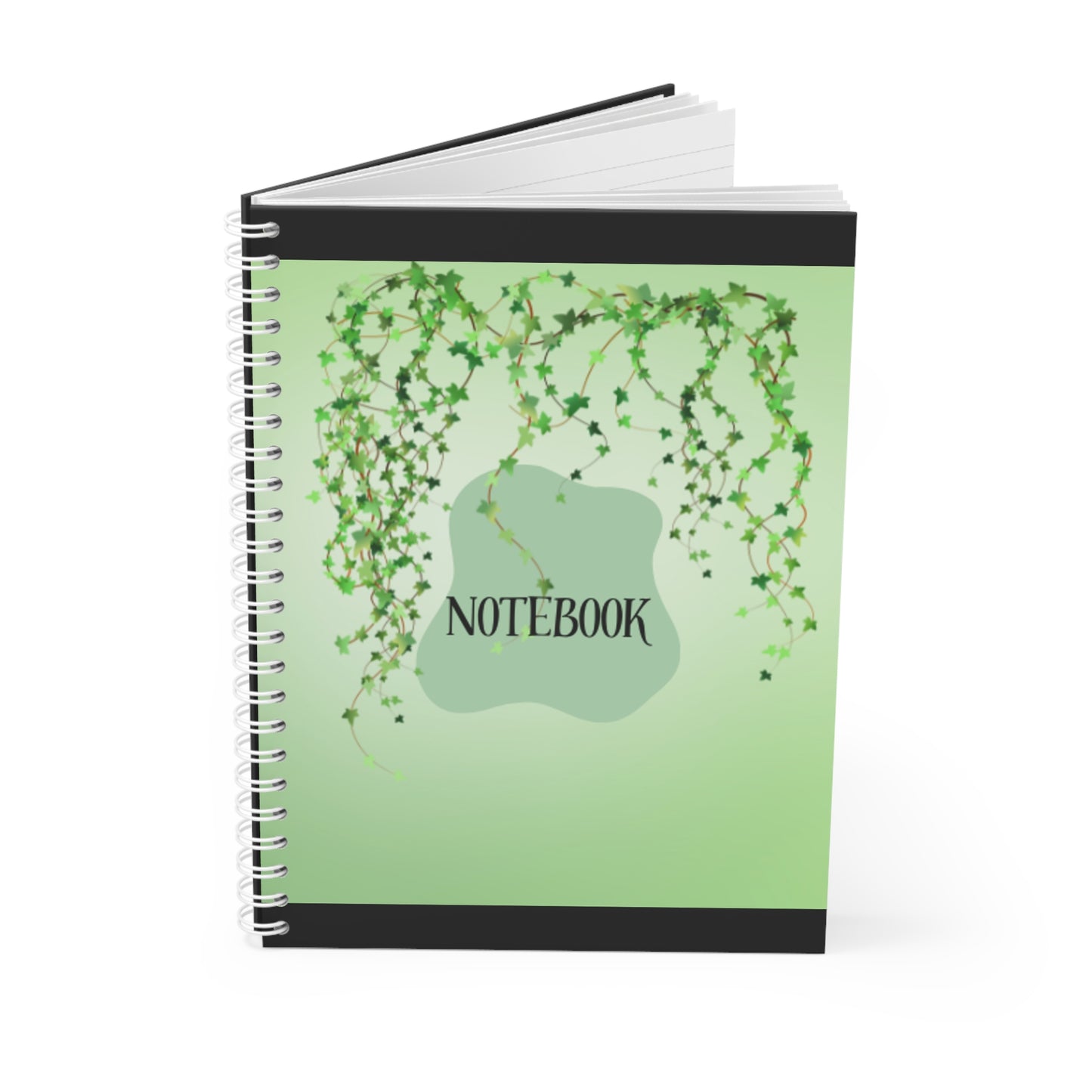 Eco-Friendly Spiral Notebook with Ivy Design - Perfect for Journaling, School, or Gifts