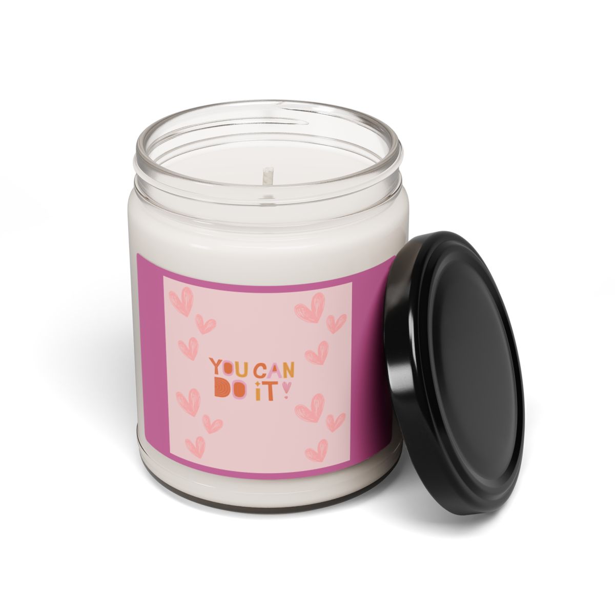 Inspirational Scented Soy Candle - 'You Can Do It!' - 9oz